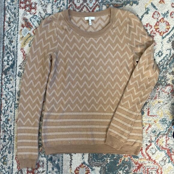 Joie Hideaki Chevron Cashmere blend Crew neck Sweater XS - Picture 7 of 7